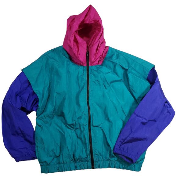 Norm Thompson Jackets & Blazers - Norm Thompson | Vintage Color Block Wind Breaker-Work Out Jacket | Size M